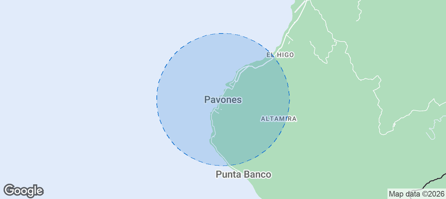 Pavones Airbnb map
